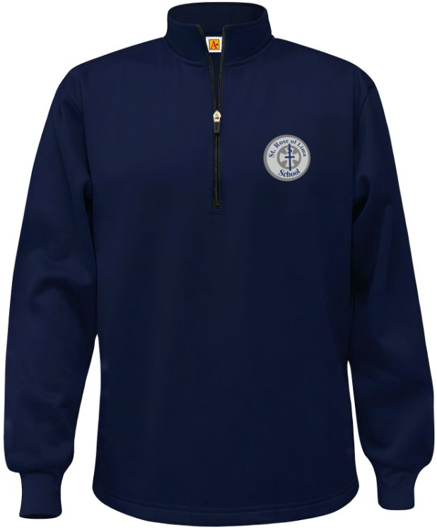 Picture of M Perf Navy SRL Fleece Quarter-Zip Sweatshirt